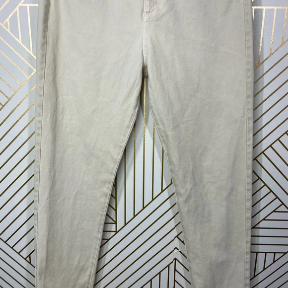 Alexa Chung for AG Adriano Goldschmied Skinny Jeans Denim Beige Cream Size 31 - Picture 4 of 12